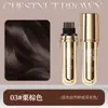 Yinba Yingba Tubo Pequeno Dourado Caneta Capilar de Peptídeo Queratina Cuidado de Luxo Pente para Cabelo Cobrir Cabelos Brancos Naturalmente