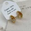 Nuevos Pendientes de Moda Retro Trenzados de Cable Pendientes de Aro Pendientes para Mujer Elegantes Lujo Ligero Versátiles Diseño Único Pendientes al por Mayor