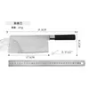 Conjunto de Facas de Cozinha de Aço Inoxidável para Uso Doméstico, Facas para Fatiar, Facas Yangjiang Padrão Damasco a Laser, Novo Estilo Chinês