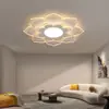Luz de Techo para Sala de Estar Moderna Simple Forma de Flor Luz Principal Cálida Habitación Dormitorio Protección Ocular Luz LED Estudio Restaurante Luz de Techo