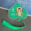 Marcador de Página em Forma de Coração com Nervuras de Folha Doze Constelações Folha Criativa DIY Estilo Chinês Gravado Exquisite Presente Papel Comemorativo