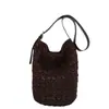 Bolsa de Gran Capacidad para Mujer 2026 Nuevo Verano Playa Tejida Vacaciones Bolso de Hombro Bolso Cruzado Tipo Cubo Bolso de Paja