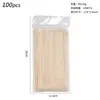 Nail Art Tools Wholesale Orange Wood Stick Wooden Pick Cuticle Pusher 11.4cm Double-Ended Orange Wood Stick 100 Pieces/Bag Dotting Stick
