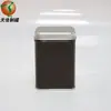 Caja de hierro personalizada de fábrica para té, caja cuadrada de hojalata repujada, suministro, tapa de doble remache, fondo Gong, caja metálica