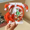 Pinza para el pelo de estrella roja de Año Nuevo y Navidad, pinza lateral de bola de pelo para flequillo, accesorios para el pelo para vestirse