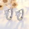 Pendientes de meteorito de plata esterlina de imitación de estilo coreano de Qiao Lanxuan, pendientes de estrellas pequeñas con diamantes llenos, pendientes de circonita fresca para mujer, generación de cabello