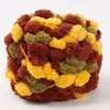 Cojín de Hilo de Bola Grande Manta Tejida a Mano Material para Colcha DIY Cubierta de Manta Hilo con Pompón Cojín Tipo Saco de Frijoles