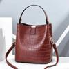 Bolso bandolera de verano para mujer, estilo coreano, estilo cubo, estilo cocodrilo, 2021