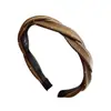 Diadema Trenzada de Nuevo Estilo para Mujer con Pedrería, Borde Estrecho, Pinza para el Cabello Simple de Alto Agarre, Diadema para Lavarse la Cara, Accesorio Versátil para el Cabello