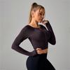 Ropa para Deportes al Aire Libre, Correr, Yoga, Fitness, Manga Larga, Ajustada, Ciclismo, Protección Solar, Camiseta Base, Moldeadora del Cuerpo, Alta Elasticidad