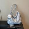 Bolso Urbano Simple de Gran Capacidad para Mujer 2025 Verano Nuevo Estudiante Universitaria Clase Bolso de Hombro Único Bolso Cruzado de Aspecto Elegante