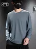 Camiseta de Manga Larga de Seda de Hielo para Hombre en Verano, Malla Holgada, Transpirable, de Secado Rápido, Protección Solar, Top Climatizado, Capa Base para Exteriores, Estilo Delgado