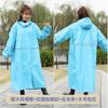 Capa de chuva impermeável tamanho grande para estudantes do ensino fundamental e médio, poncho de ciclismo de corpo inteiro para crianças gordinhos, grosso e impermeável.