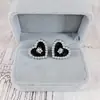 Pendientes de alta calidad para todo tipo de atuendos, pendientes de moda para hombres y mujeres, letras de pedrería, todo a juego, pasador de plata s925, accesorios de aleación