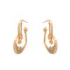 Brincos Xuping Liga Galvanizada Cor Ouro 18K Estrela Russa Coração Brincos de Nicho High-End Atacado para Mulheres