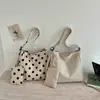 Bolso de hombro transfronterizo de moda con lunares para mujer, nuevo modelo 2026, bolso de hombro para estudiante de gran capacidad, bolso cruzado, bolso de mano