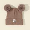 Gorro de bebé otoño e invierno protección de orejas para bebés gorro de punto para recién nacidos niños y niñas gorro de lana gorro de bebé grueso invierno