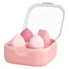 Esponja de Maquillaje en Caja que No Absorbe Polvo, Esponja de Maquillaje Suave y Delicada, Doble Uso para Aplicación Seca y Húmeda, No Absorbe Polvo, Esponja con Q-Elasticidad en Forma de Calabaza