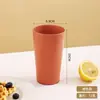 Venta Directa de Fábrica Paja de Trigo Simple Taza para Beber en Casa y Oficina Creativa Linda Pareja Color Sólido Taza Redonda