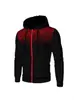 Conjunto de Moletom com Capuz e Calça de Moletom Cor Sólida Outono e Inverno Masculino Casual com Zíper Esportivo Venda Direta da Fábrica com Forro de Fleece