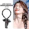 Diadema de Cadena Vintage Tela de Satén de Palacio Pinza para el Cabello Banda para el Cabello Verano para Mujer Bufanda de Seda Cinta Lazo para el Cabello Diadema