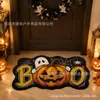 Alfombrilla de interior para Halloween con forma de calabaza, telaraña, alien, de terciopelo, alfombrilla de entrada, superventas transfronteriza de TEMU