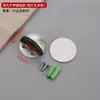 Batente de Porta de Aço Inoxidável Transfronteiriço, Amortecedor de Porta, Limitador Anti-Colisão Superior de Porta e de Piso, Batente de Porta de Borracha para Porta de Vidro