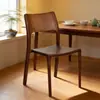Silla de Comedor de Nogal Negro Norteamericano de Fábrica Estilo Chino Nuevo Simple Moderno Silla con Respaldo de Ocio Silla Walnut Shuke