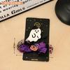 Nueva Diadema de Halloween para Niños Pasador con Lazo Naranja Accesorios Divertidos para el Cabello de Bruja Decoración de Fiesta Tocado para Fotos