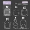 Botella Serie Qimeng Paquete de Pegatinas PET Flor Seca para Botella Pegatina para Diario Marcador Transparente Decoración de Pegatina para Botella de Vidrio