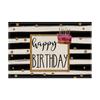 Nuevo Mantel Temático de Cumpleaños Lino Pastel Globo Estampado Mantel Aislante Térmico Decorativo para Mesa de Hogar Restaurante Vacaciones