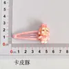 Presilha de cabelo de bebê fofa chorando, presilha bb de gota d'água de desenho animado rosa, acessório de cabelo para menina, presilha para franja infantil, presilha lateral coreana atacado