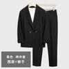 Terno casual com pingente de alta qualidade, terno masculino solto, estilo coreano, bonito, elegante, jaqueta