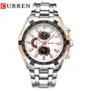 Reloj de Cuarzo Curren/Curren 8023 Reloj de Negocios Reloj Impermeable para Hombre Moda Casual Esfera Grande