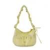 Bolsa Cruzada de Encaje Azul y Blanco a Cuadros Dulce y Fresca con Cordón para Niñas, Bolso de Hombro Versátil para Compras Diarias