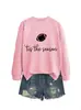 Es la temporada Amazon Wish sitio independiente sudadera cómoda y elegante para mujer de otoño e invierno nueva cuello redondo