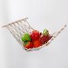 Cuerda de Algodón Tejida Colgante de Pared Bolsa de Red para Almacenamiento de Juguetes Cesta Colgante de Frutas para Cocina Decoración de Pared Tejido Artístico de Algodón