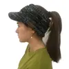 2018 Otoño e Invierno Europeo y Americano Nuevo CC estándar diadema abierta gorro de lana tejido gorra de pico de pato para coleta Amazon gorra con joyas