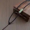 Cordão para Pingente de Contas de Jade Tecido à Mão com Jade e Cera de Abelha, Novo Estilo Chinês Cordão de Colar Ajustável DIY para Homens e Mulheres, Atacado