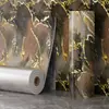 Adesivos de Parede Imitação Azulejo Mármore Autoadesivos à Prova d'Água e de Umidade Adesivos Decorativos para Parede de Fundo de TV de Sala de Estar