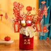 Año Nuevo, Festival de Primavera, Flores de Nochevieja, Frutas de Prosperidad, Decoraciones Festivas, Inauguración de Casa, Suministros para Montar Casa Nueva, Adornos de Cubo de la Fortuna