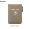 Porta-Passaporte RFID Novo Transfronteiriço Bolsa para Guardar Passagens Documentos Curta Multifuncional para Viagem Carteira Portátil