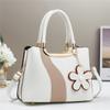 Nova Bolsa de Mão com Contraste de Cor de Costura Moda Tendência Transfronteiriça Bolsa Feminina Sensação de Alto Padrão Grande Capacidade Bolsa de Ombro Bolsa Transversal
