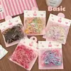 Nuevas ligas para el cabello desechables de colores para niños, pequeñas y versátiles para niñas, cuerdas para el cabello de alta elasticidad