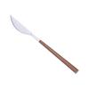 Cuchillo y tenedor para carne occidental, cinco piezas, juego de cuchara y tenedor doméstico, vajilla de acero inoxidable con mango de madera de imitación de alta apariencia.