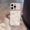 Adequado para Apple 17promax Desenho Animado Bolinhas Xadrez Coelho Gato KT Capa Dura Macia para iPhone Personalizada UV