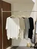 [Primer Lanzamiento] Camiseta de Manga Corta Holgada Oversize Estilo Perezoso de Algodón de Alto Hilo Tencel Veraniego Thirteen Lines para Mujer Tb8103