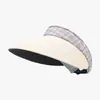 Sombrero de Paja con Borde a Cuadros para Verano con Ala Ancha, Sombrero de Sol Versátil para la Playa, Sombrero de Sol Fresco y Protector contra Rayos UV
