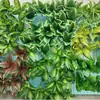 Pequeñas plantas verdes estilo bosque con 7 ramas, láminas de plástico impresas en 3D, hojas simuladas, fabricante mayorista para proyectos de embellecimiento de paredes vegetales
