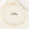 Collar de acero de titanio con símbolo infinito dorado, accesorios de alta calidad para viajeros de moda, joyería pequeña, fresca y sencilla.